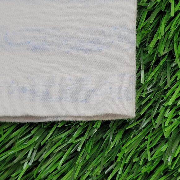 Vintage 90s Myrtle Beach Stripes Shirt Women L/XL 21x27 Blue - Picture 14 of 14